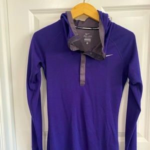 Nike Dri-Fit Running Purple Hoodie